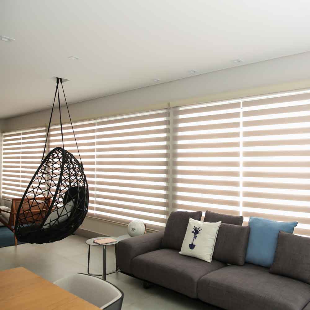 Cortinas e persianas. Casa Decor.